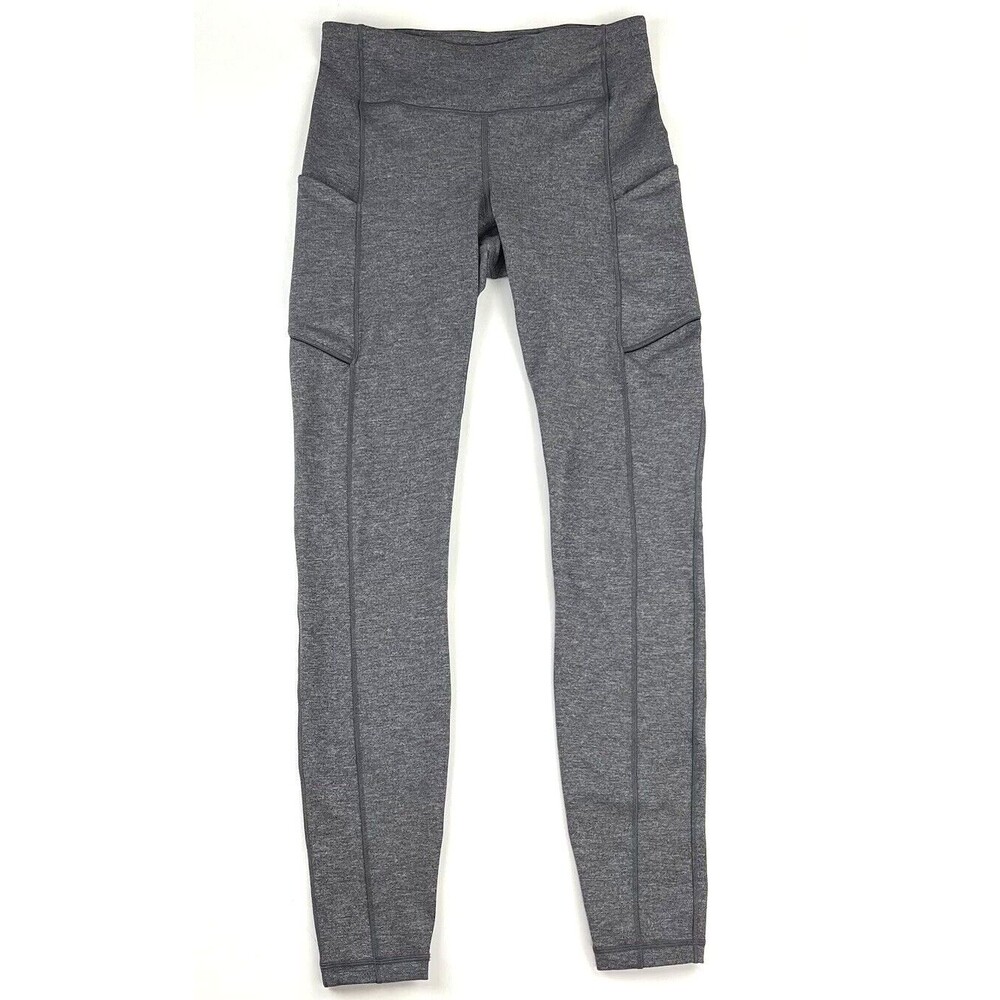 Lululemon Speed Up Tight 28" Full-On Luxtreme Heather Black Leggings Sz 6 W5ATOS